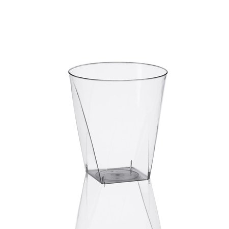 SMARTY HAD A PARTY 2 oz. Clear Square Bottom Disposable Plastic Shot Cups (500 Cups), 500PK 6951R-CASE